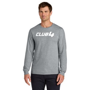 CLUB4 Unisex Long Sleeve Tee - Grey