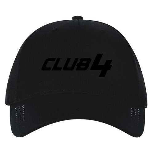 CLUB4 Hat - Black Monochrome