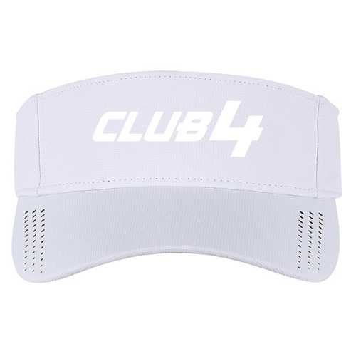 CLUB4 Visor - White Monochrome
